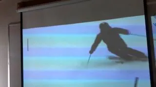 The art of skiing slalom