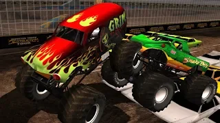 Grim Drag Race From All Levels - Monster Truck Destruction