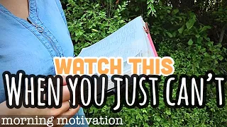 WHEN YOU DON'T FEEL MOTIVATED TO READ THE BIBLE | Christian motivation to read the bible inspiration