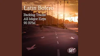 Latin Bolero Guitar Backing Track in C Major, 90 BPM, Vol. 1