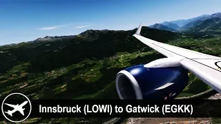 [P3D v4.2] Full Flight | Innsbruck to London Gatwick (LOWI-EGKK) | PMDG 737-800 | BA | BAW2691