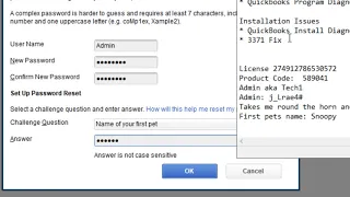 Quickbooks Password Failure