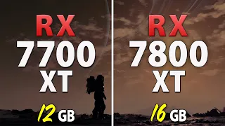 RX 7700 XT vs RX 7800 XT - Test in 10 Games | 1440p