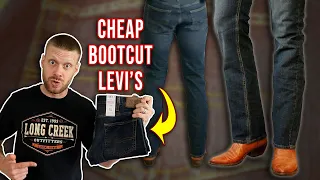 Under $25! How Cheap Bootcut Levi's Jeans Look with Your Favorite Boots