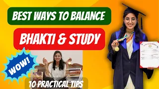 GOLD MEDAL SECRET‼️ How I Balanced My Bhakti & Study?