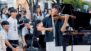 Boys Are Moved By A Violin Boy And Street Piano Player's Beautiful Harmony (Reminiscence)
