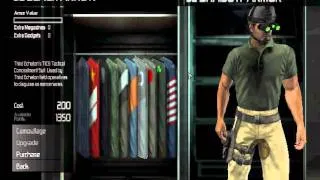 Splinter Cell Conviction : Weapons and Uniforms