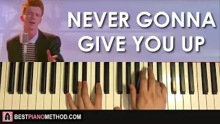 How To Play - Rick Astley - Never Gonna Give You Up (Piano Tutorial Lesson)