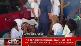 QRT: Sari-saring droga, nakumpiska sa drug raid sa QC; 15, arestado