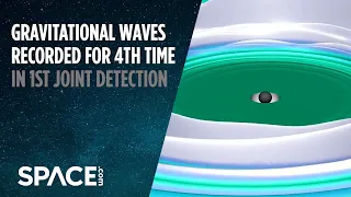 Animation: Black Hole Merger That Created 4th Gravitational Waves Detection