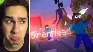 SİREN KAFA KÖYE SALDIRDI !! (Siren Head Minecraft)