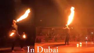 Desert Safari Fire Show Experience in Dubai