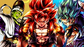 SS4 GOGETA NEVER GIVE UP FIGHT WITH TEAM!! | Dragon Ball Legends #video#dragonball#fight#goku