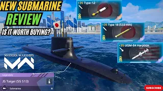 JS Taigei (SS 513) - New T3 Submarine Review- Modern Warships