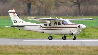 Cessna P210R Pressurized Centurion II Take-Off at Bern
