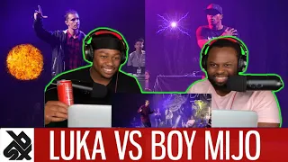 LUKA vs BOY MIJO feat. K-POM | Dance Battle To The Beatbox 2017 | SEMI FINAL |Brothers Reaction!!!!