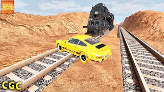 Steam train crashes #16 BeamNG Drive