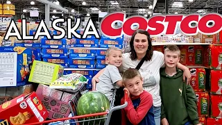 Costco SUMMER Shop With Me & 3 KIDS 😬  | Alaska Prices $$$