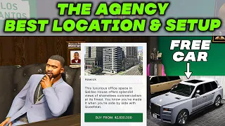 GTA 5 Online THE AGENCY Best Location & SETUP Tutorial! New Garage & Free Car to Use! THE CONTRACT