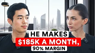 Meet a 31-year old who makes $185K/month at 90% margin - the story of @CharlieChang