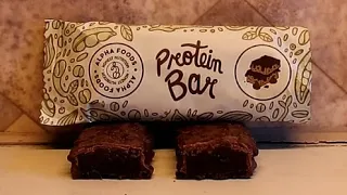 #Taste-Test-Alpha Foods vegan Protein Bar 🍫 Double Chocolate Brownie 🍫