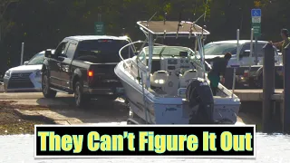 They Can't Figure Out Why They are Stuck Can You? | Miami Boat Ramps | Matheson Hammock