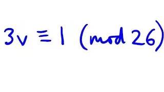 Multiplicative Inverse of 3 (mod 26)