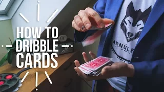 How to: DRIBBLE PLAYING CARDS - Magic Tutorial for Beginners.