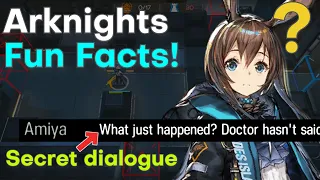 The Secret Arknights Dialogue you Probably Missed | More Arknights Facts!