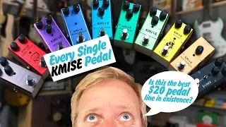 FULL KMISE PEDAL LINE - all ten of these $20 pedals - which is best? which is worst? #AFFORDABOARD