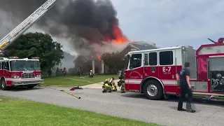 Lake Charles Fire Department responds to fire on Stephie Lane