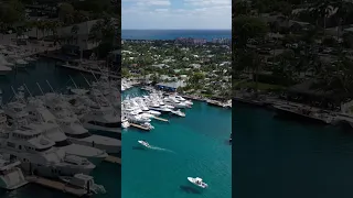 Palm Beach Boats and Yachts Floating in High Tide #palmbeach #yachts #sportfish