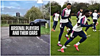 Arsenal  Players  And Their Cars Arriving  For Training  At Colney Ground