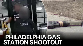 Gas station security guard injured, suspect killed in Philadelphia shootout