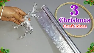 Economical 3 Easy Christmas Hoop Centerpiece Decoration idea | DIY Christmas craft idea🎄145