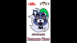 HOW TO DRAW ROXANNE WOLF | FNAF SECURITY BREACH - EASY STEP BY STEP DRAWING TUTORIAL #shorts