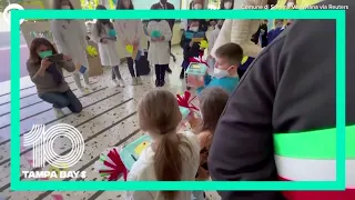 School in Italy gives warm welcome to Ukrainian children