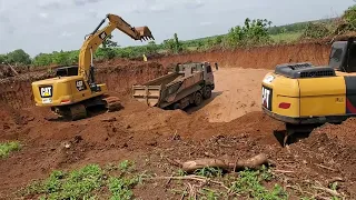 June 5, 2024 CAT Escarmot came down to cut the ground and put the truck