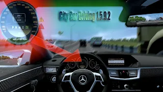 ШАШКИ НА Mercedes Benz E63 AMG ПОД МУЗЫКУ В (City Car Driving)