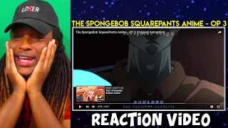 The SpongeBob SquarePants Anime - OP 3 (Original Animation) | REACTION/REVIEW