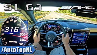 2023 Mercedes-AMG SL63 *316km/h* on AUTOBAHN by AutoTopNL