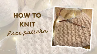 Beautiful Lace Knitting Pattern For Ladies Sweater - Cardigan - Shawl. Beginner knitting pattern
