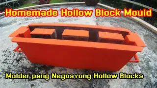 Homemade Hollow Block Mould | Molder pang Negosyong Hollow Blocks