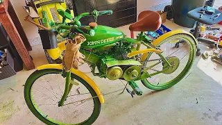 John Deere Motorized bicycle Cruising Around predator 212cc 6.5hp