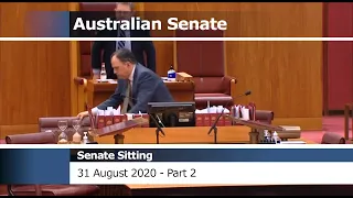 Senate Sitting - 31 August 2020 [Part 2]