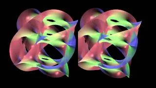 3D Stereogram of a Calabi Yau Manifold