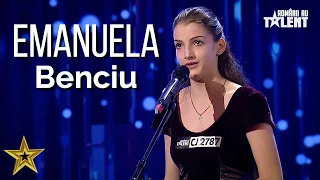 Emanuela Benciu, o VOCE de aur pe scena de la Românii au Talent: “Ești ca o privighetoare!”