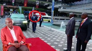 SEE HOW PRESIDENT RUTO BODYGAURD LOCKOUT RIGATHI IN KICC TO ATTEND RECEIVING PRESIDENT RUTO IN KICC