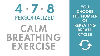 Personalized 4-7-8 Calm Breathing Exercise | Unlimited Cycles | Beginner Pace | Pranayama | #shorts