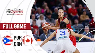 Puerto Rico v Canada - Full Game - FIBA Women's Olympic Pre-Qualifying Tournaments 2019